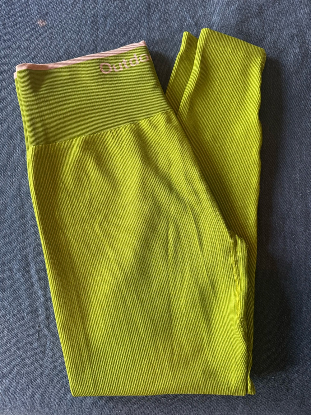 Outdoor Voices Ribbed Seamless Leggings Size L